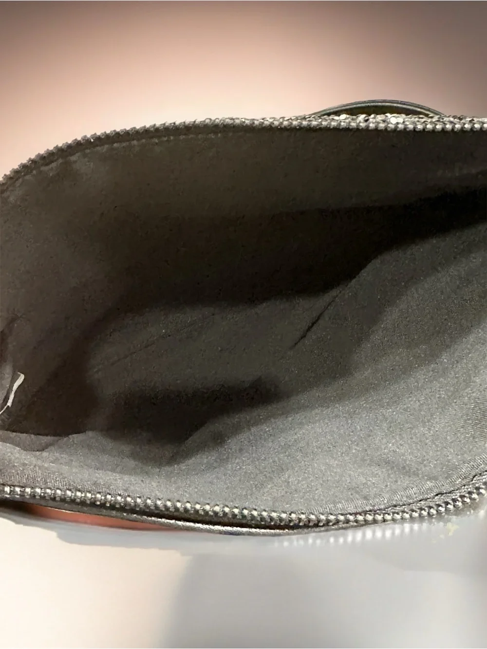 Elegant Black & Silver Shoulder Bag with Bow Accent